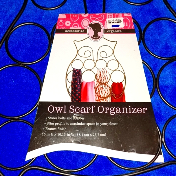 NWT Black Owl Scarf Organizer - Picture 2 of 3